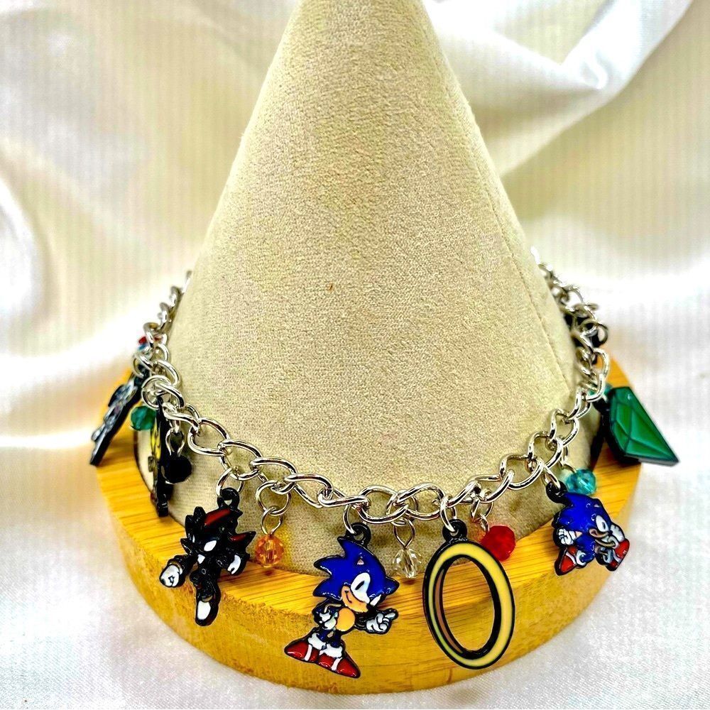 Sonic Dangle charm Anklet / bracelet Hedgehog 2 CUTE!